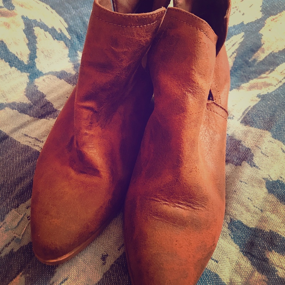 Fall Ankle Boots- Cognac